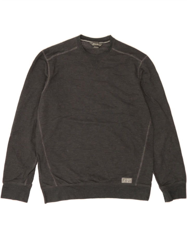 EDDIE BAUER Mens Sweatshirt Jumper Small Grey Cotton Vintage Eddie Bauer and Second-Hand Eddie Bauer from Messina Hembry 