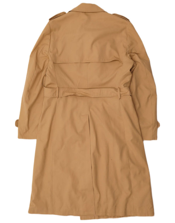 Vintage hombres gabardina Reino Unido 36 pequeño beige