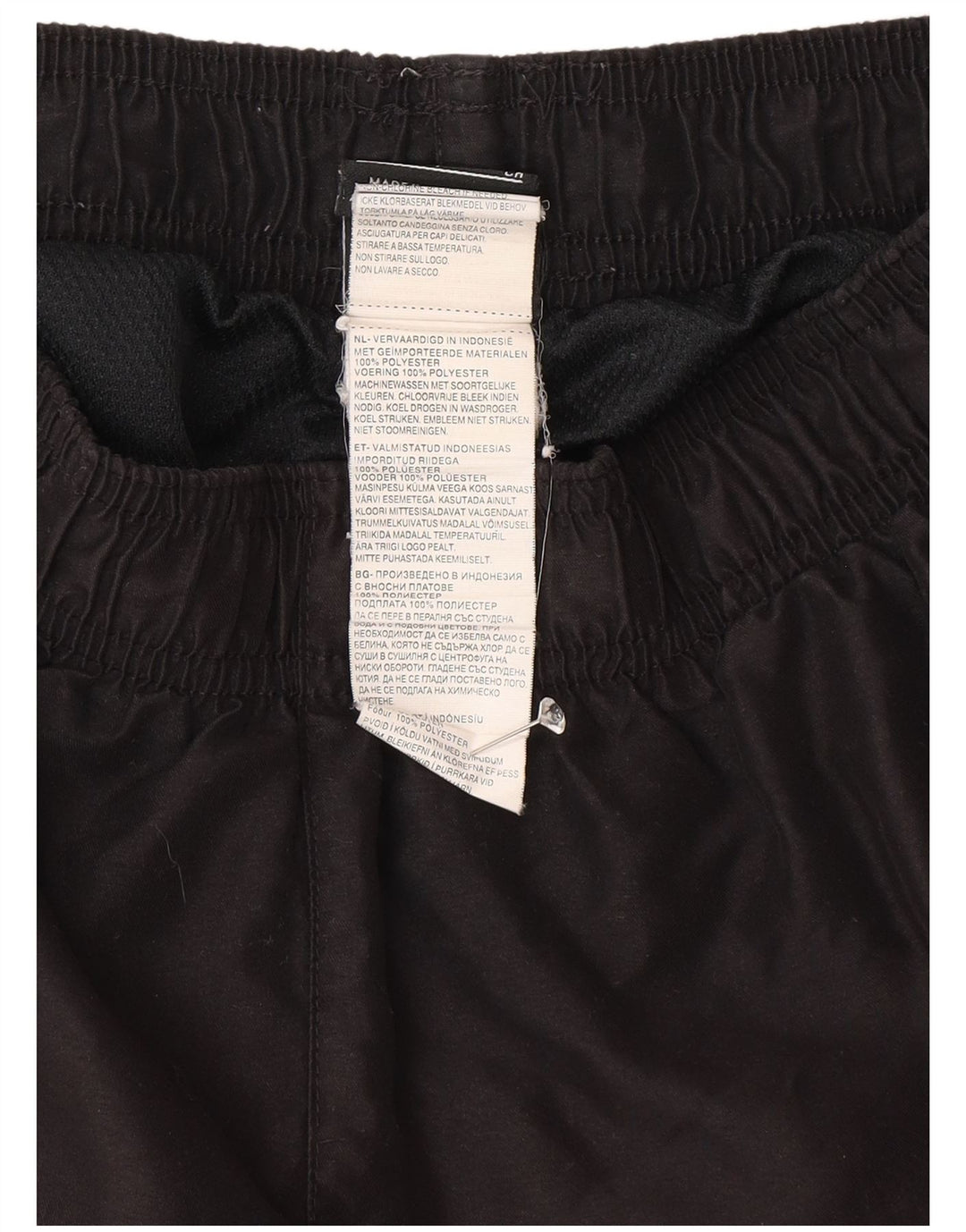 Nike - Pantalones cortos deportivos para hombre, talla pequeña, poliéster negro