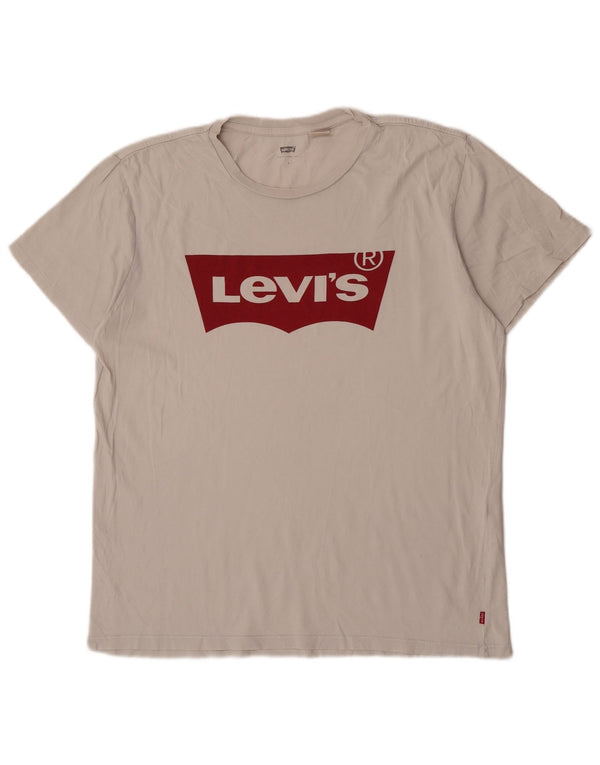 Levi's - Camiseta gráfica para hombre, talla grande, color blanco