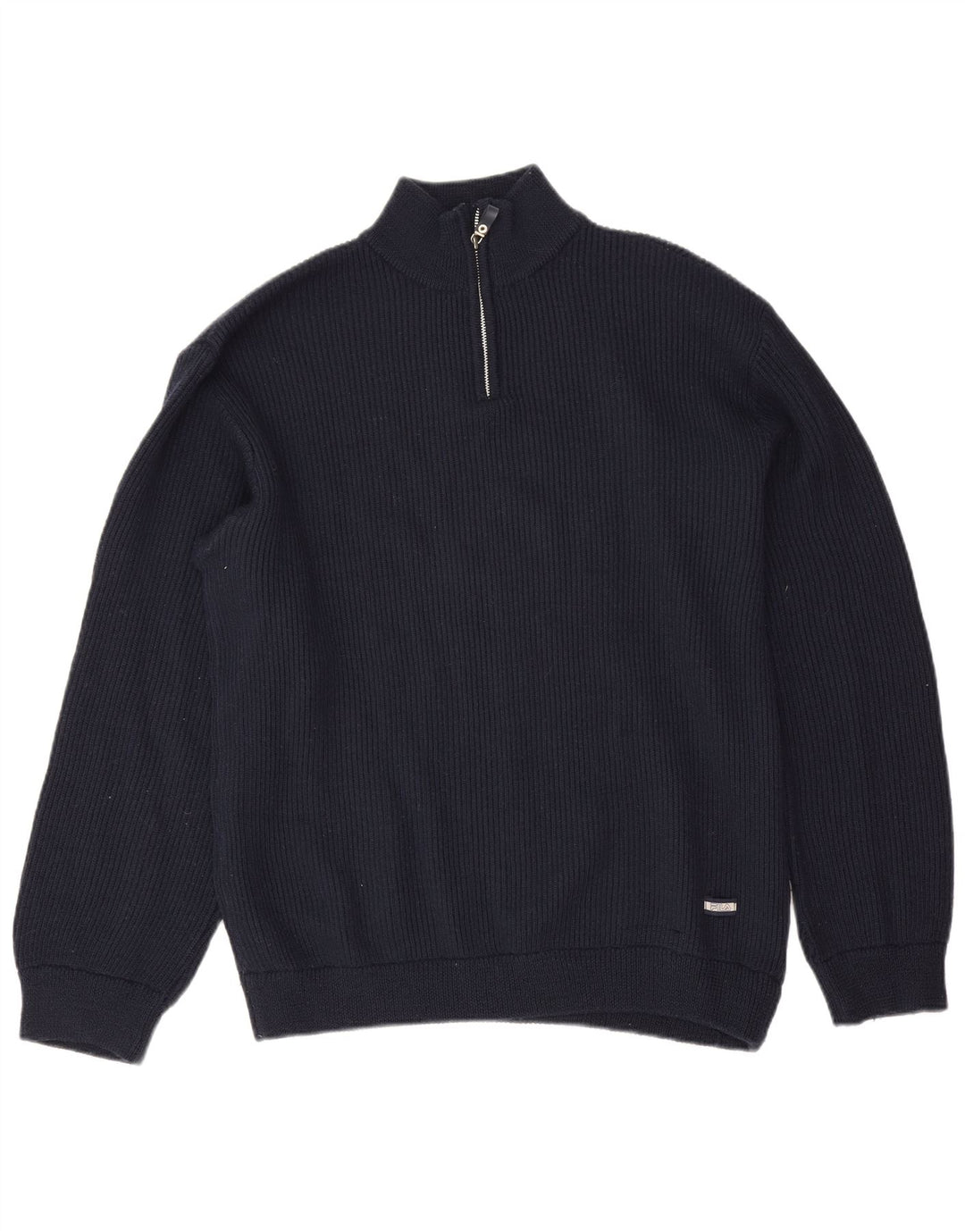 Fila Hombre Zip Neck Jumper Sweater XL Azul Marino