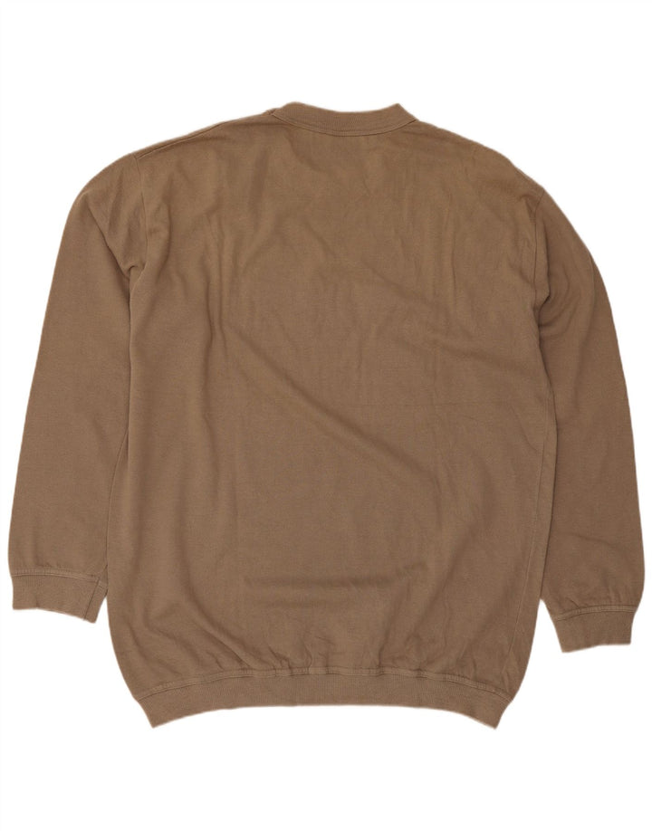Fila Hombre Graphic Sudadera Jumper Grande Algodón Beige