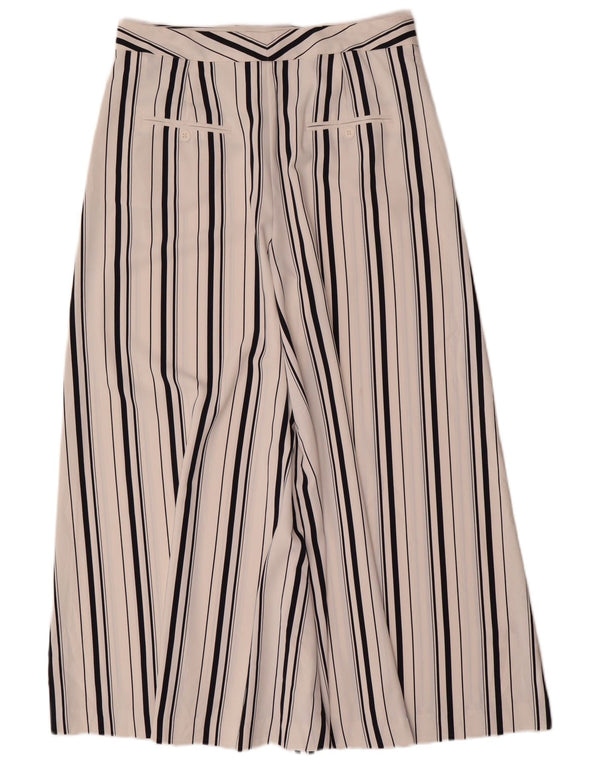 Marks & Spencer Pantalones Cortos de Cintura Alta para Mujer UK 12 Medium W30 L24 Whi