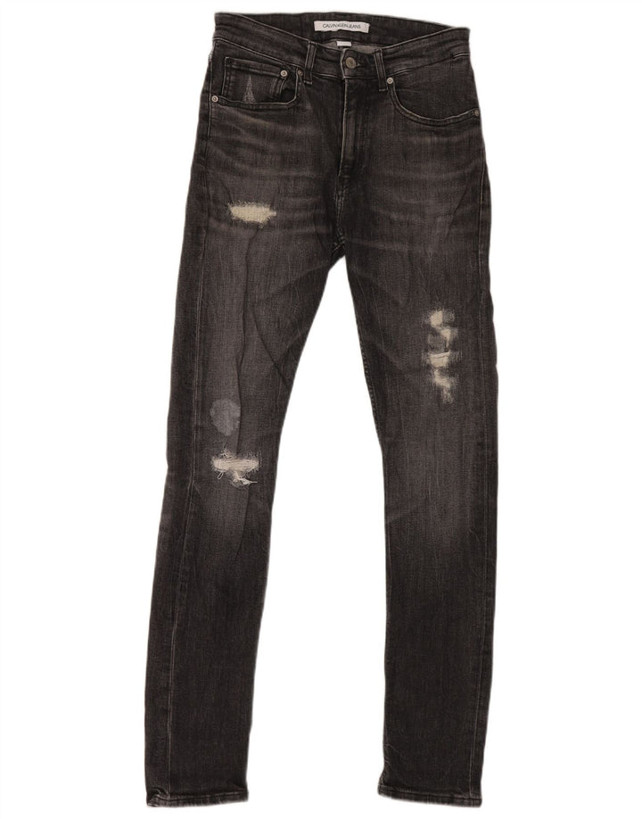 Calvin Klein Jeans ajustados desgastados para hombre W29 L32 Algodón negro