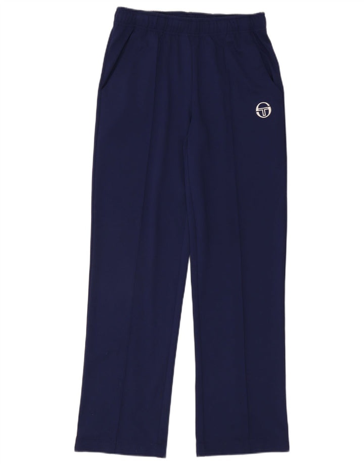 Sergio Tacchini Pantalones de chándal para mujer UK 8 Small Azul marino Poliéster