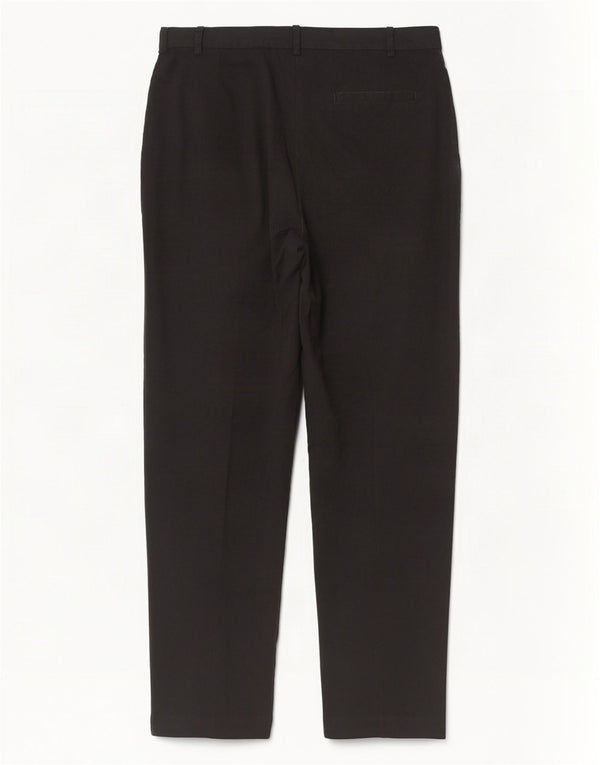 Marks & Spencer Pantalones chinos de cintura alta para mujer UK 18 XL W38 L30 Negro
