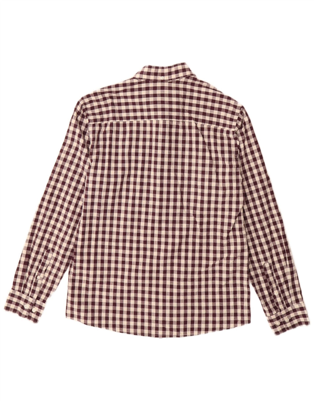 Camisa Jack & Jones Hombre Algodón Vichy Burdeos Medio