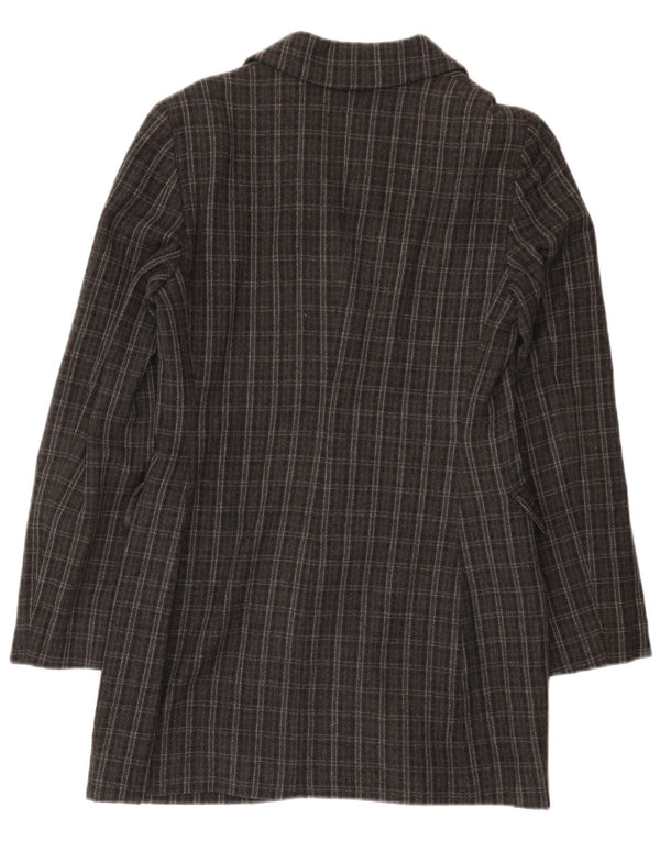 Alberta Ferretti Abrigo de doble botonadura Philosophy para mujer UK 10 Small Grey
