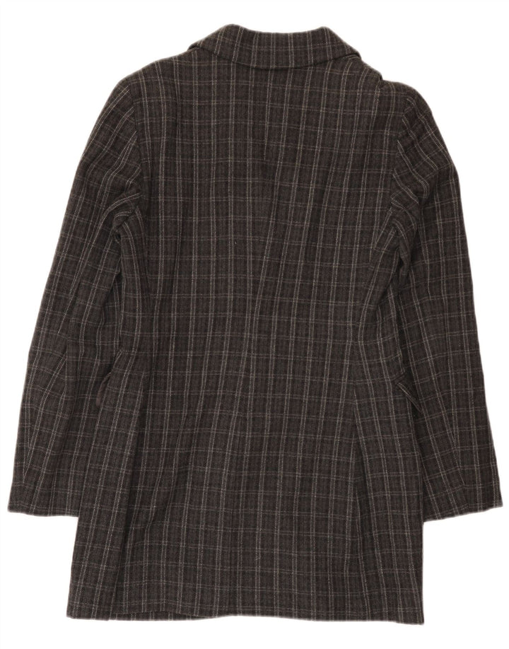 Alberta Ferretti Abrigo de doble botonadura Philosophy para mujer UK 10 Small Grey