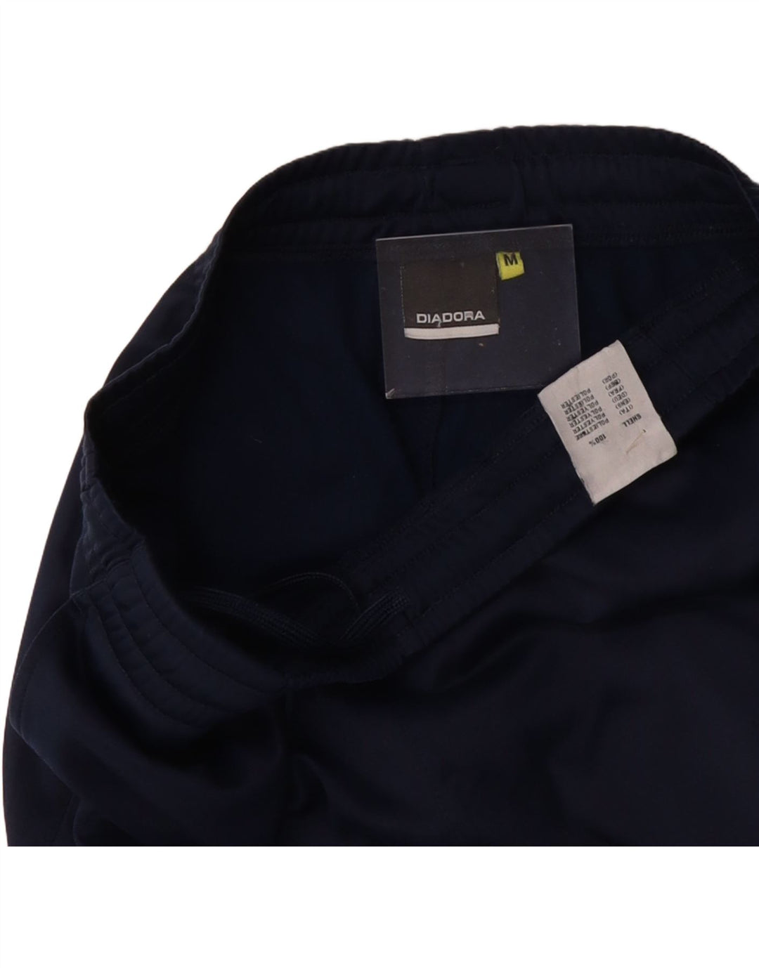DIADORA Mens Tracksuit Trousers Joggers Medium Navy Blue Polyester