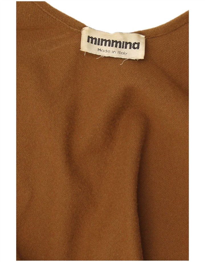 MIMMINA Cárdigan tipo capa para mujer, talla única, color beige