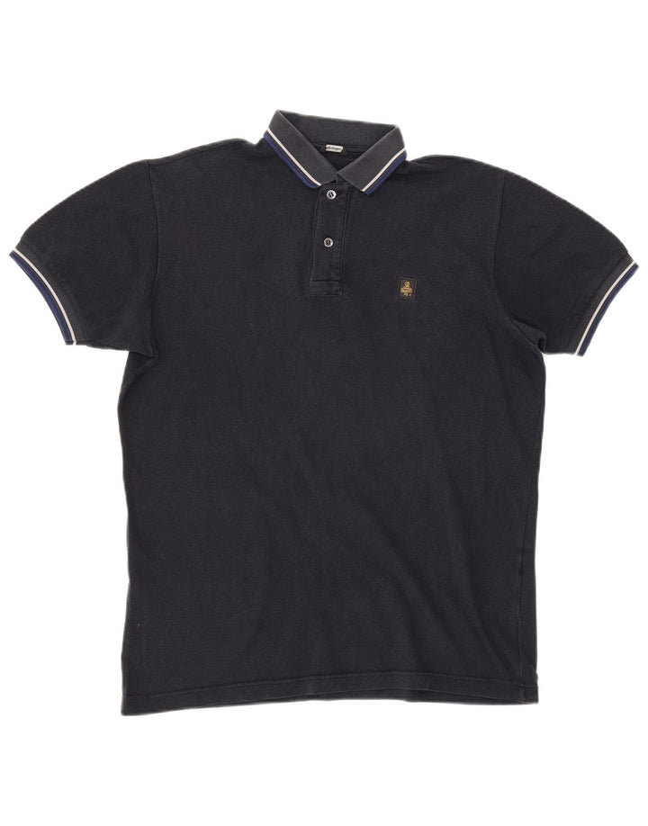 REFRIGIWEAR Polo para hombre grande azul marino