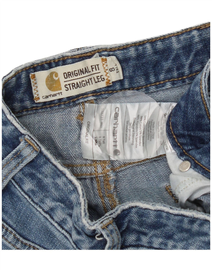 Carhartt Jeans Rectos para Mujer US 8 Medium W30 L31 Algodón Azul