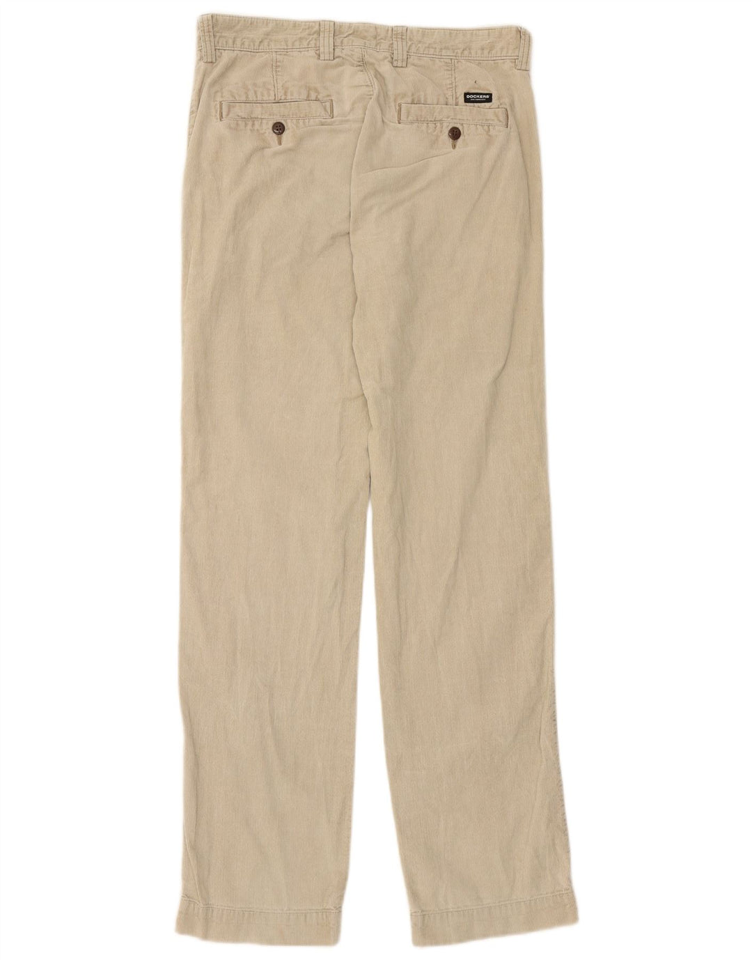 DOCKERS Pantalón recto de pana para hombre W30 L32 Beige