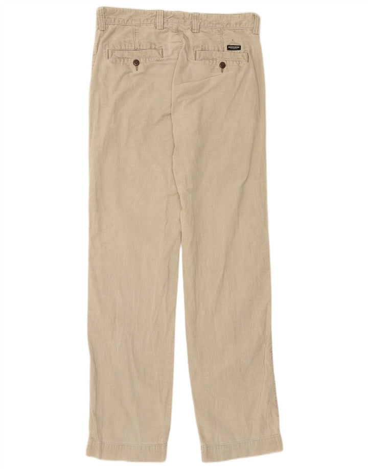 DOCKERS Pantalón recto de pana para hombre W30 L32 Beige