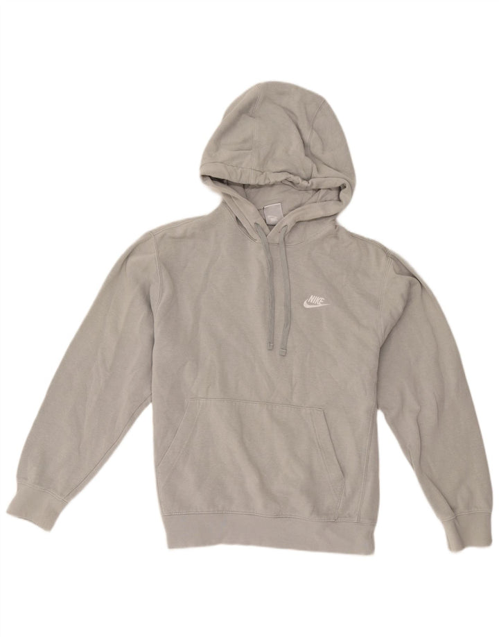 Nike - Sudadera con capucha para hombre, talla pequeña, algodón gris