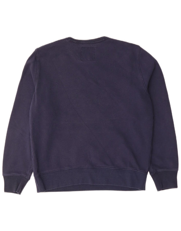 Hollister Hombre Sudadera Gráfica Jumper Medium Azul Marino Colorblock