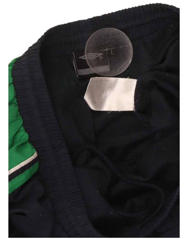 UMBRO Pantalón de chándal para hombre Large Azul marino Colorblock Poliéster