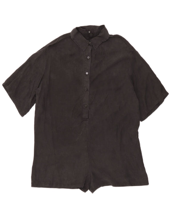Zara Mujer Mono Corto Extragrande UK 40 Small Negro