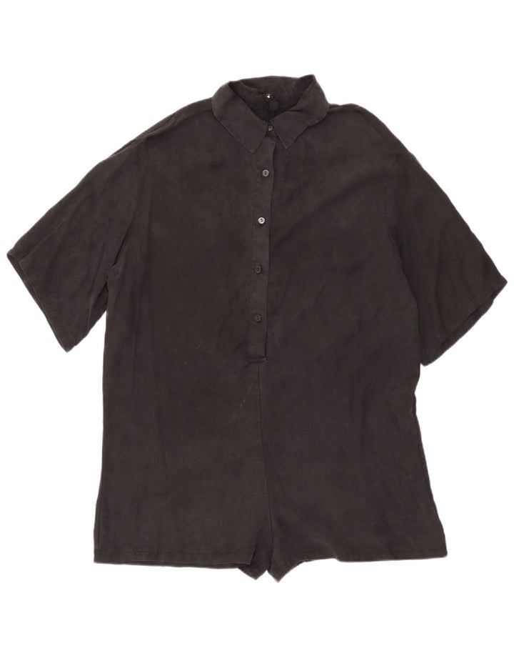 Zara Mujer Mono Corto Extragrande UK 40 Small Negro
