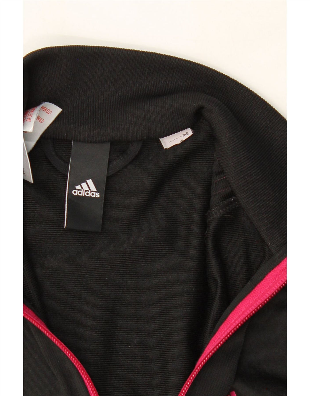 ADIDAS Girls Tracksuit Top Jacket 13-14 Years Black Vintage Adidas and Second-Hand Adidas from Messina Hembry 