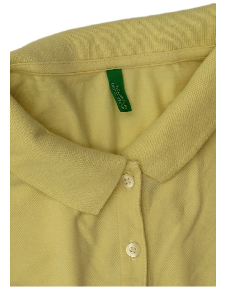 Benetton Polo Mujer UK 42 Medio Amarillo