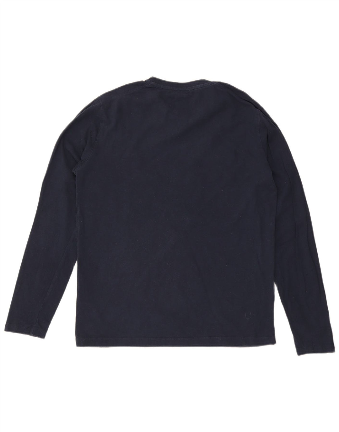 Asociación de Polo de EE. UU. Camiseta Hombre Manga Larga Algodón Azul Marino Medio