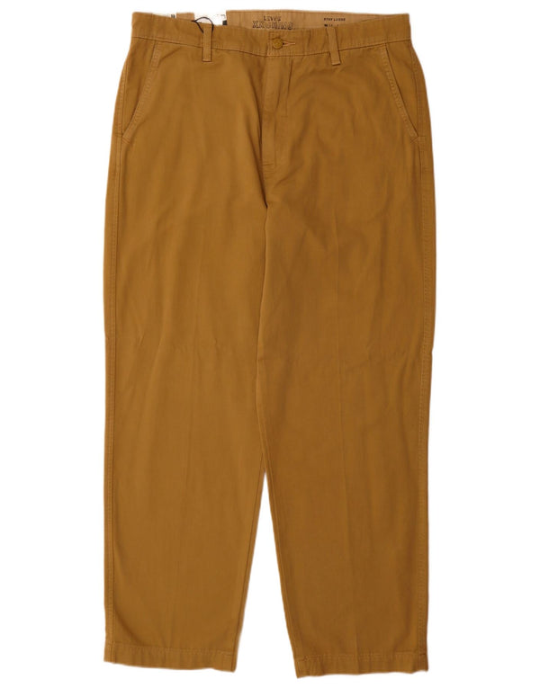 Levi's Pantalón cargo cónico para hombre W34 L32 Algodón beige