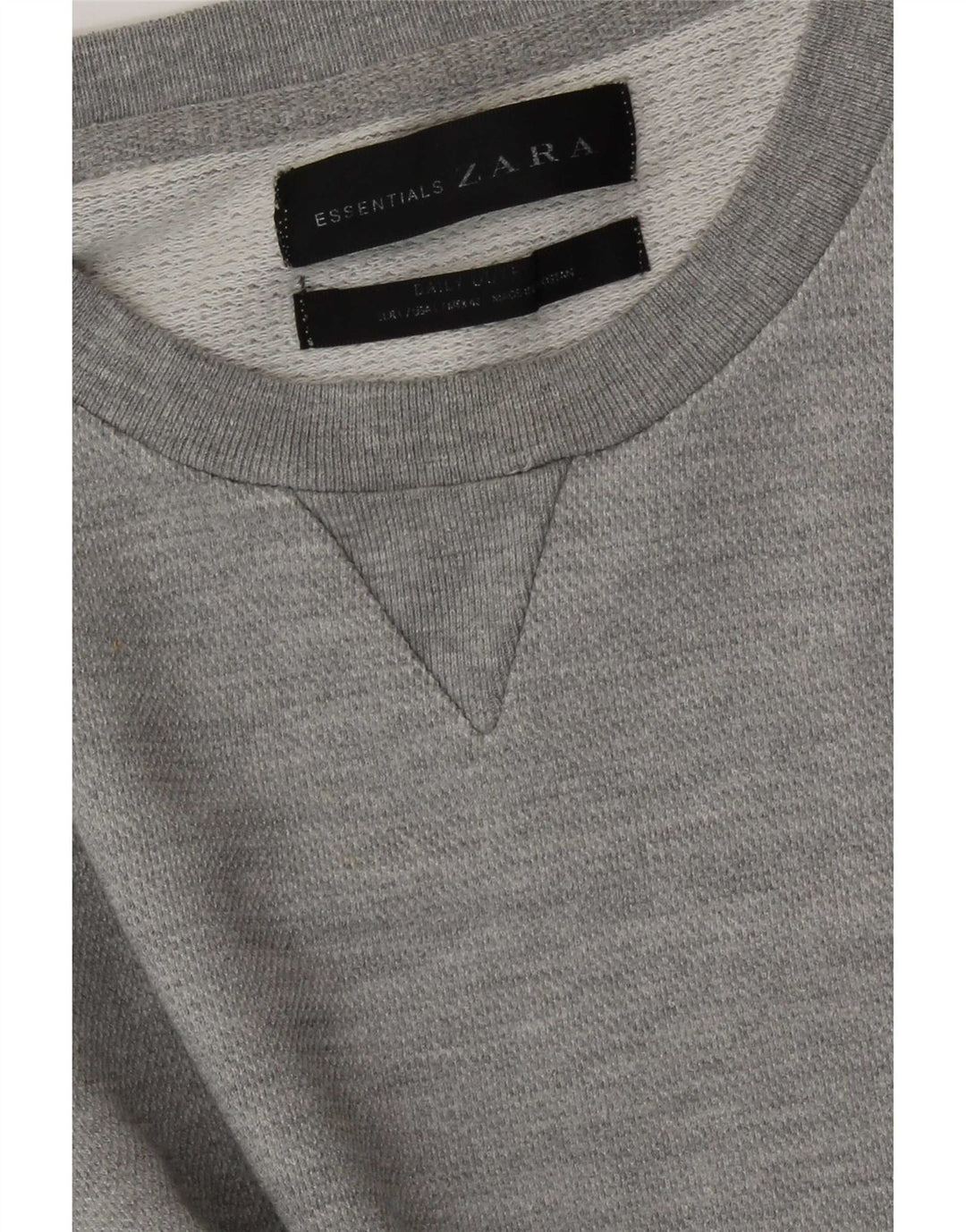 Zara Hombre Sudadera Jumper Grande Gris