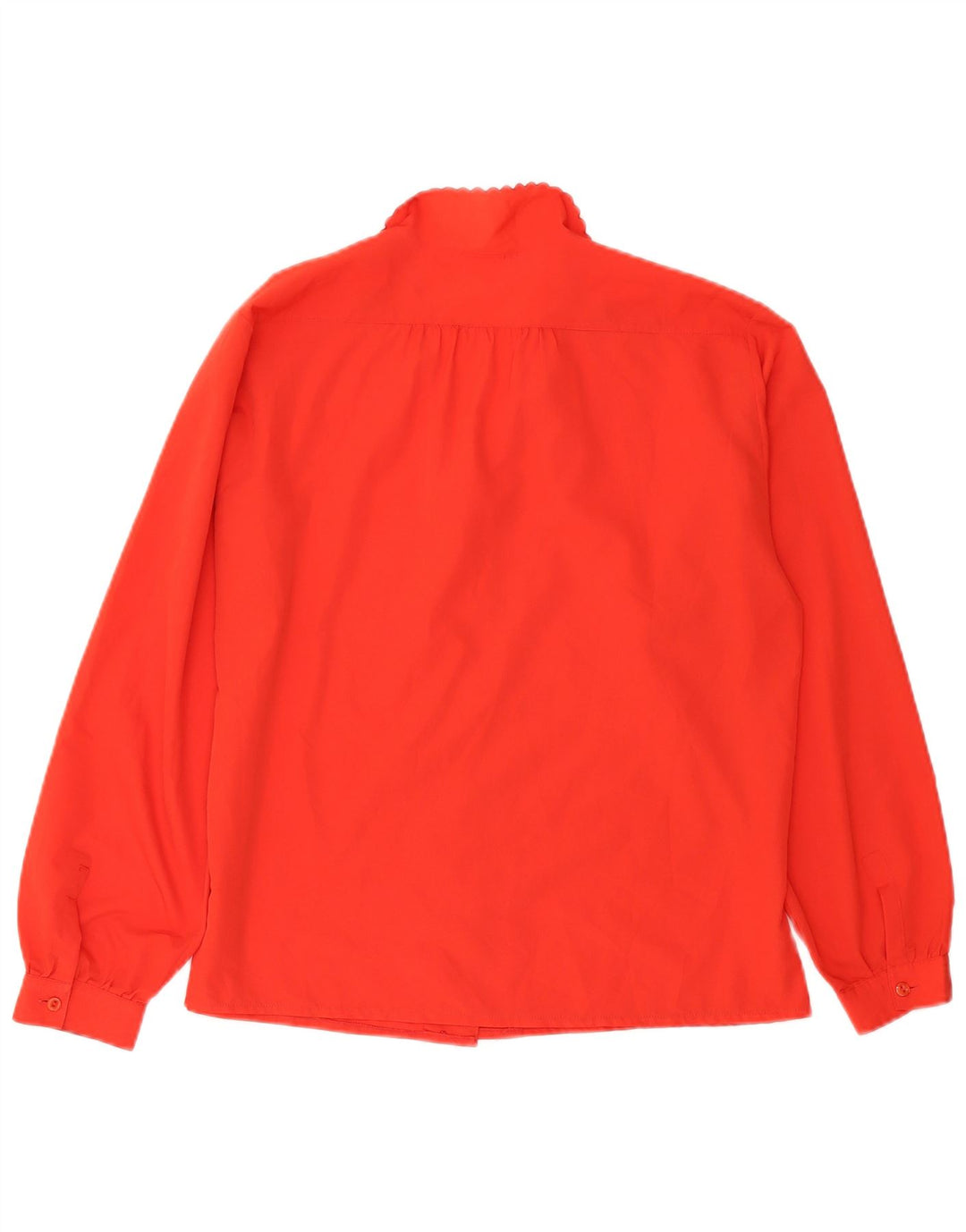 Vintage mujer camisa blusa Reino Unido 16 rojo grande