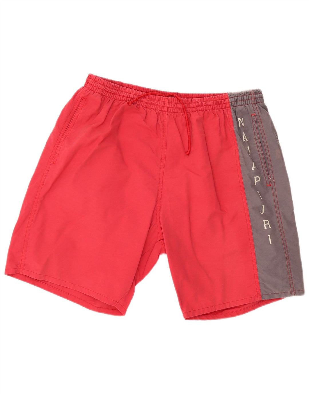 NAPAPIJRI Shorts deportivos gráficos para hombre 2XL Algodón color block rojo