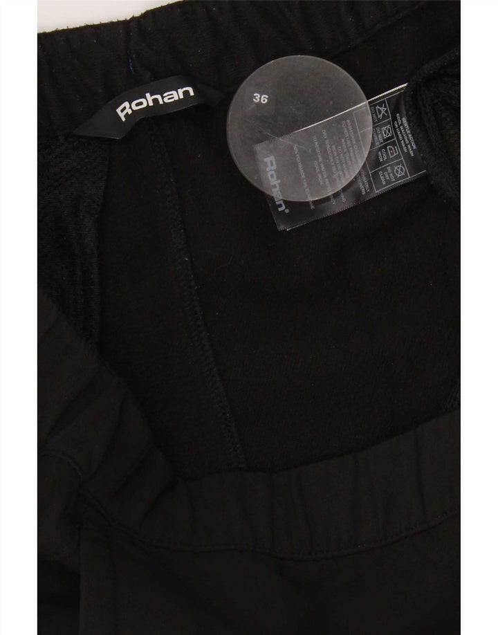 Rohan - Pantalones cortos deportivos para hombre, talla grande, nailon negro