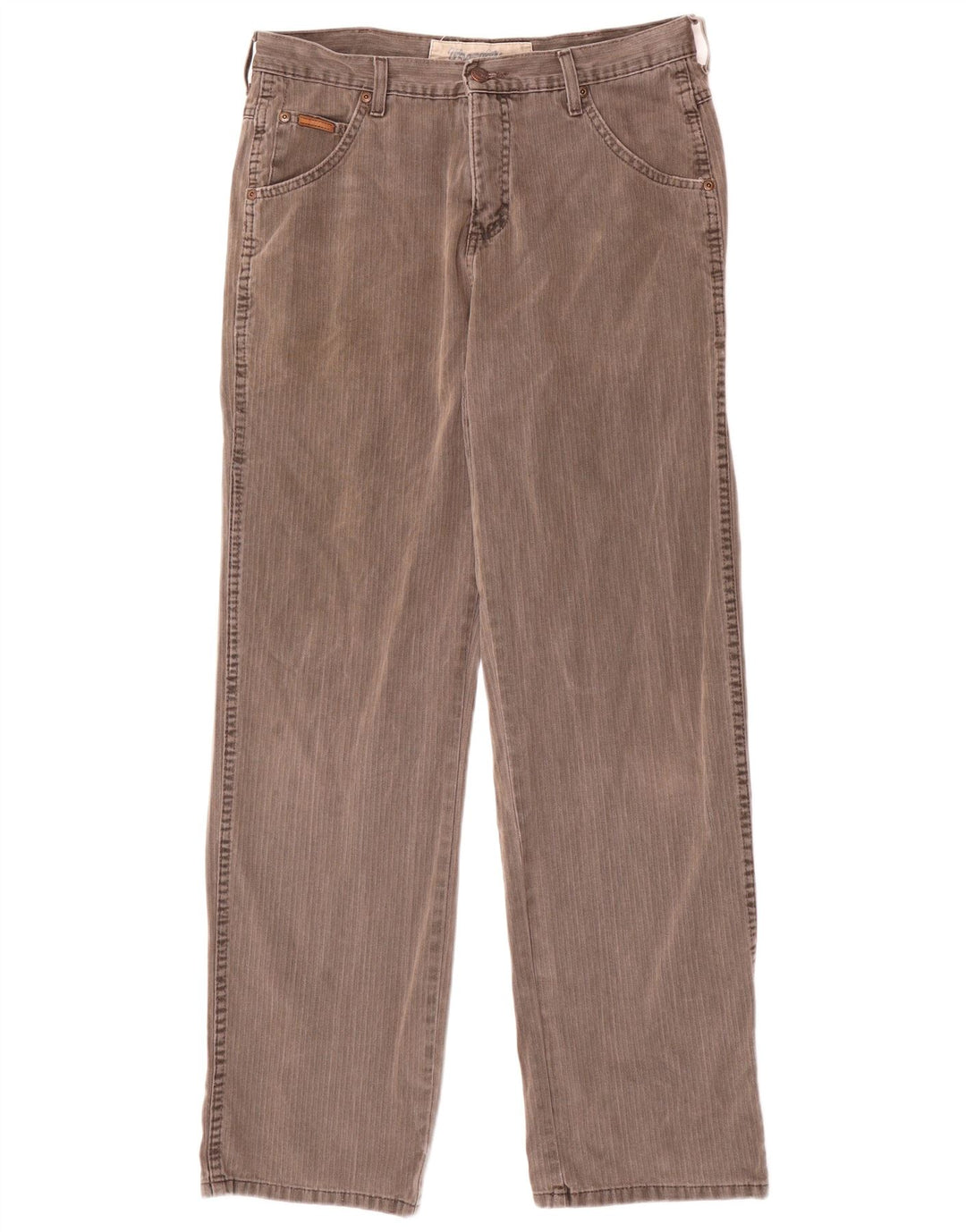 WRANGLER Pantalones casuales rectos Benton para hombre W32 L32 Algodón gris