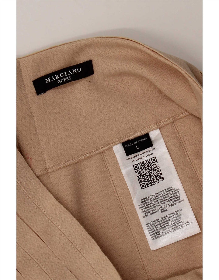 Guess By Marciano Falda Lápiz Mujer Grande W32 Poliéster Beige
