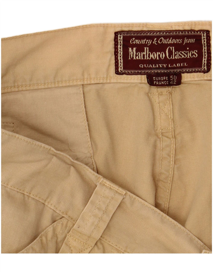 MARLBORO CLASSICS Pantalones cargo rectos para hombre EU 50 Large W34 L33 Beige