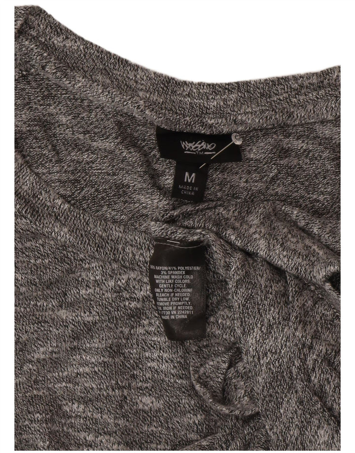 MOSSIMO Vestido tipo camiseta para mujer UK 44 Rayón moteado gris medio