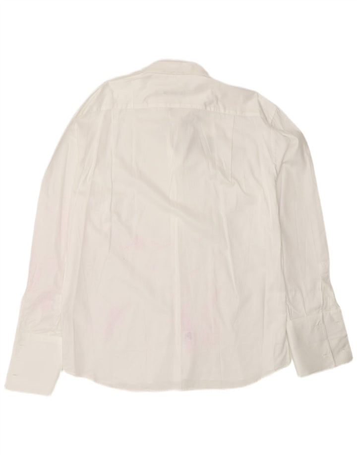 ROCCOBAROCCO Camisa formal para hombre Talla 17 1/2 44 XL Blanco