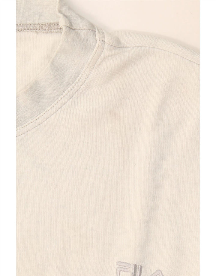 FILA Hombre Loose Fit Top Manga Larga Gris Medio