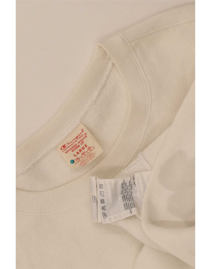 Sudadera para Mujer Champion UK 16 Grande Algodón Blanco