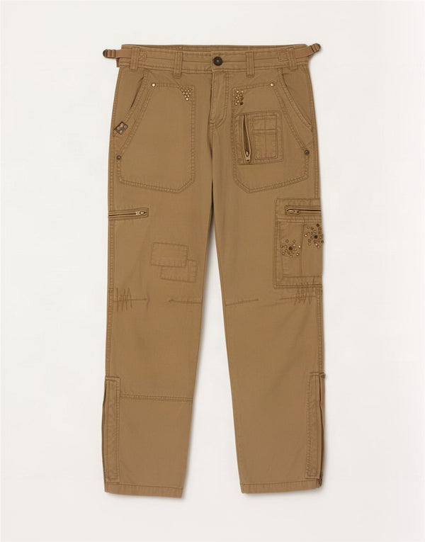 Lee Cooper Pantalones Cargo Rectos Para Hombre W28 L32 Algodón Beige