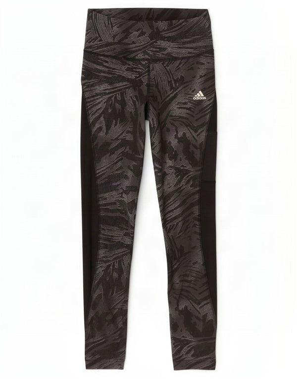 Adidas Leggings Aeroready para mujer Reino Unido 8/10 Small Black Animal Print