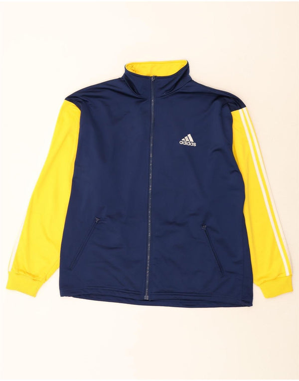 Adidas - Chaqueta de chándal para hombre, talla 44/46, color azul marino