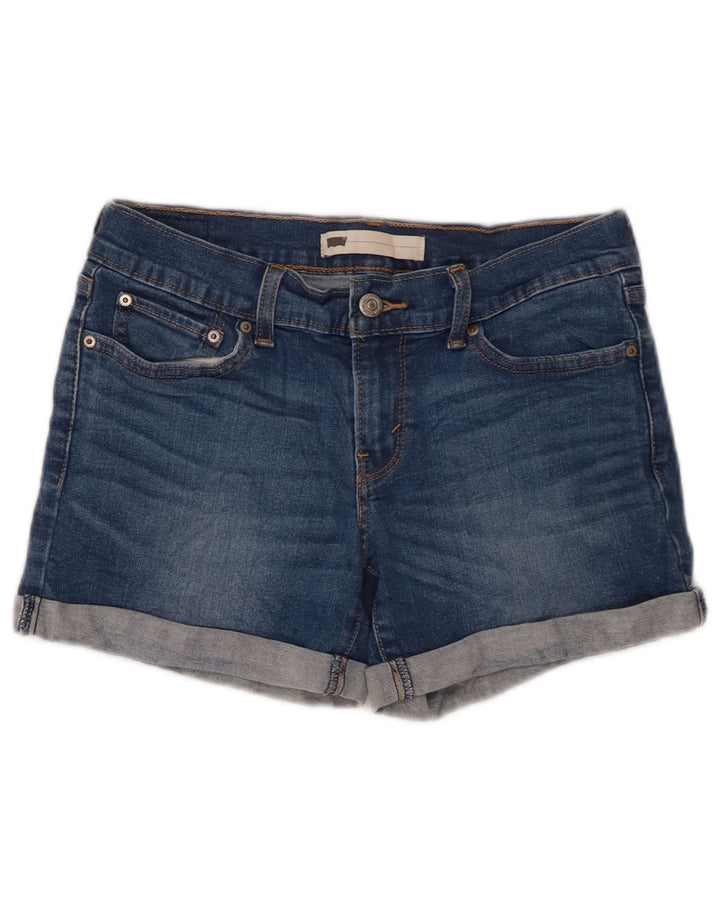 LEVI'S Shorts Vaqueros Mujer W26 Small Azul Algodón