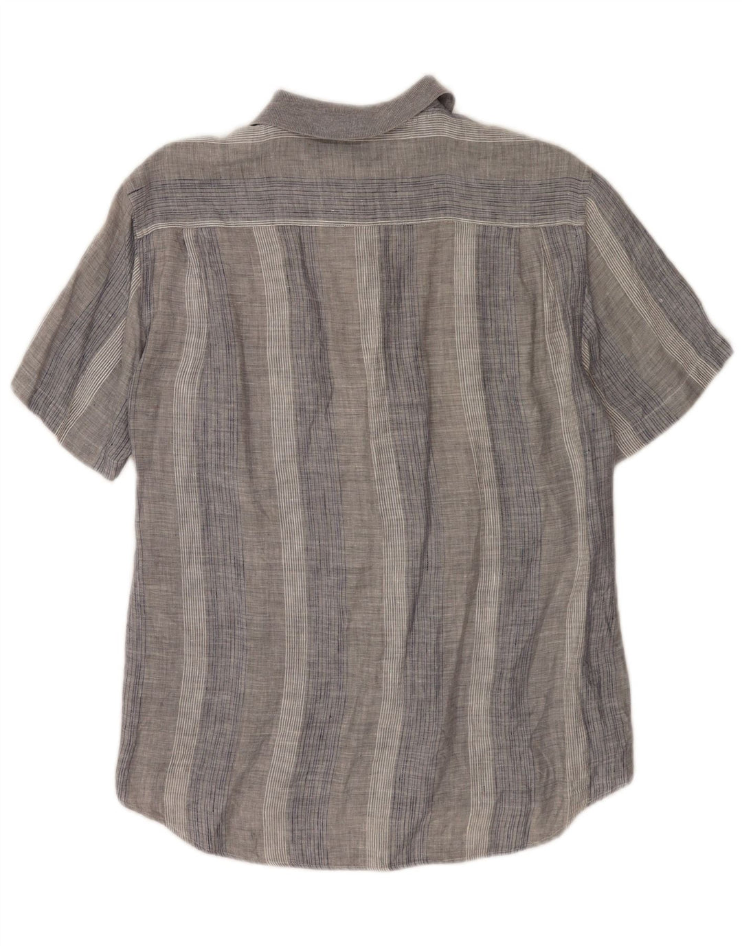 Camisa CLUB de manga corta para hombre gris medio a rayas