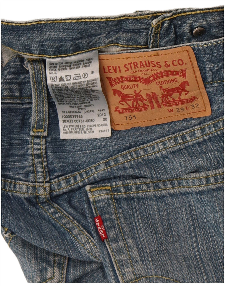 Vaqueros Levi's Mujer 751 Rectos W28 L32 Algodón Azul