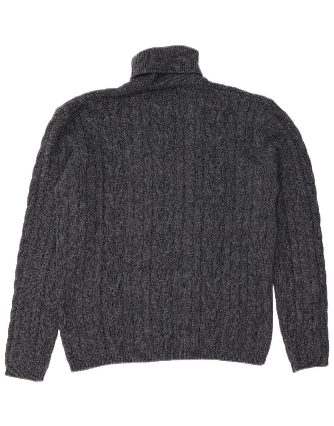 CALVIN KLEIN JEANS Jersey extragrande con cuello vuelto para mujer UK 40 XL Gris