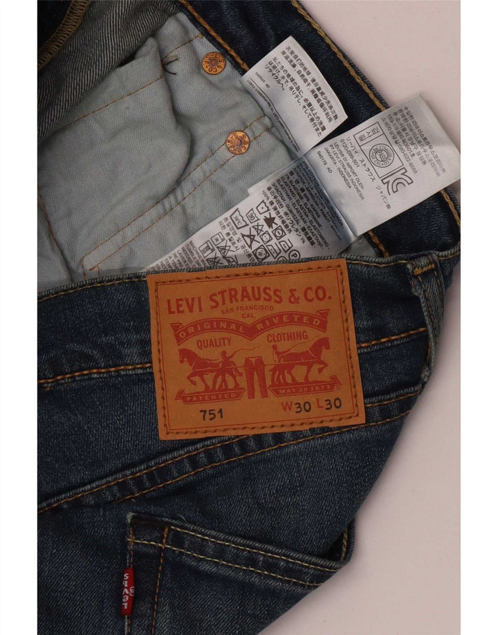 Levi's Hombre 751 Vaqueros Rectos W30 L30 Algodón Azul