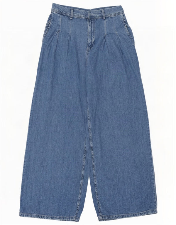 Vaqueros de pierna ancha y cintura alta para mujer Topshop W30 L32 Algodón azul