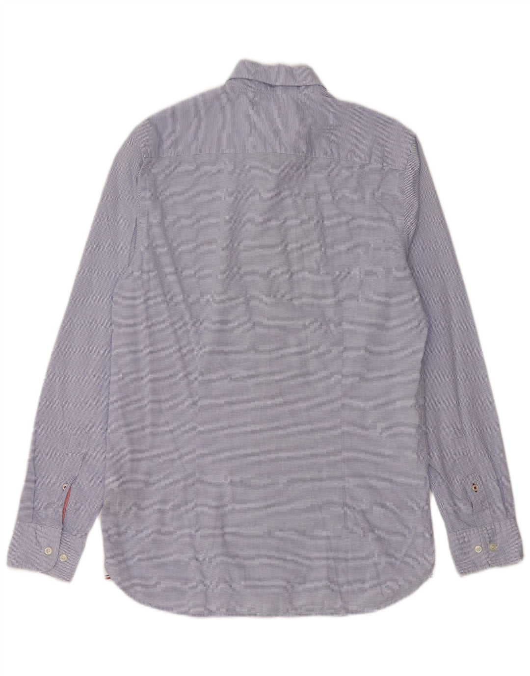 Tommy Hilfiger Camisa Slim Fit De Algodón A Rayas Azul Medio