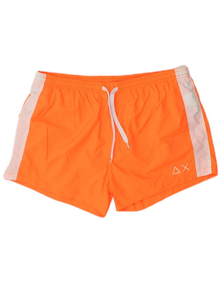 Sun68 Bañador Hombre XL Naranja Colorblock